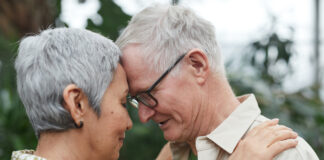 Older couple demonstrating acceptance in relationships